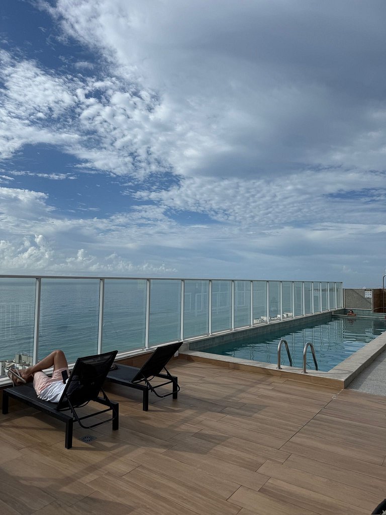 Apartamento espaçoso perto da praia