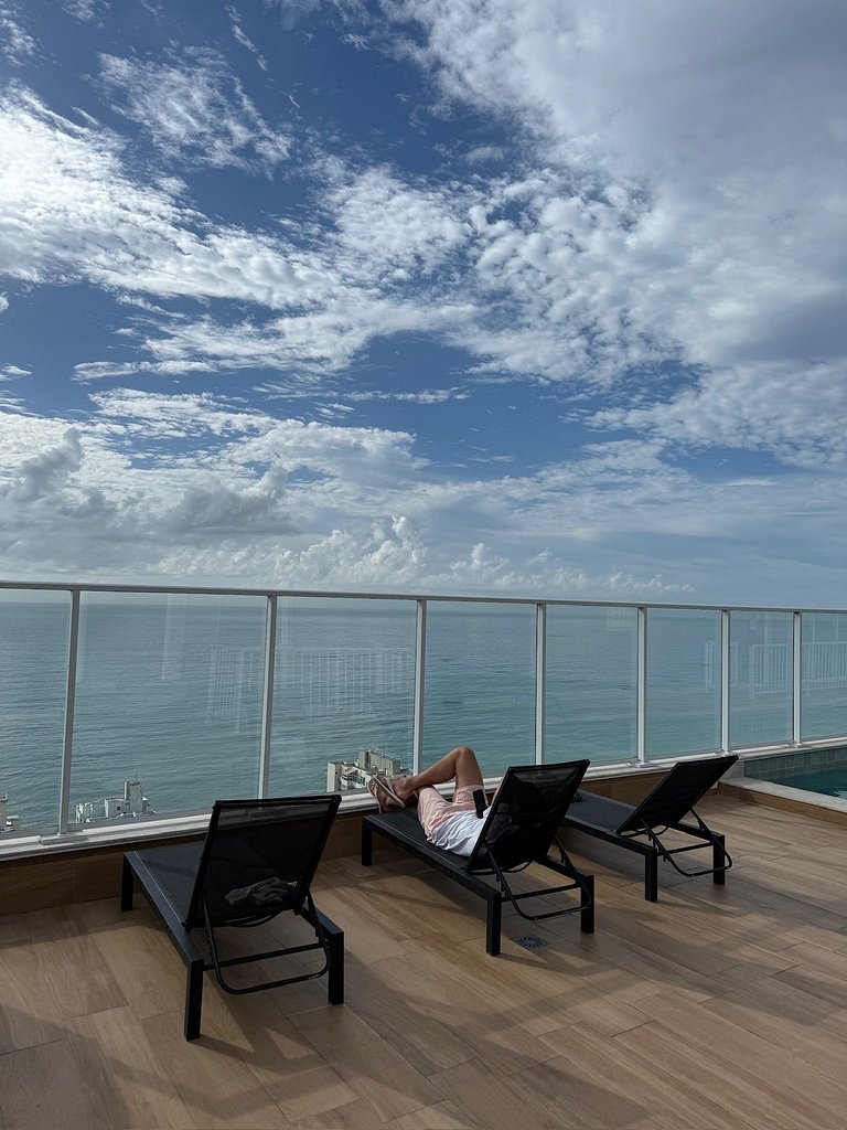 Apartamento espaçoso perto da praia