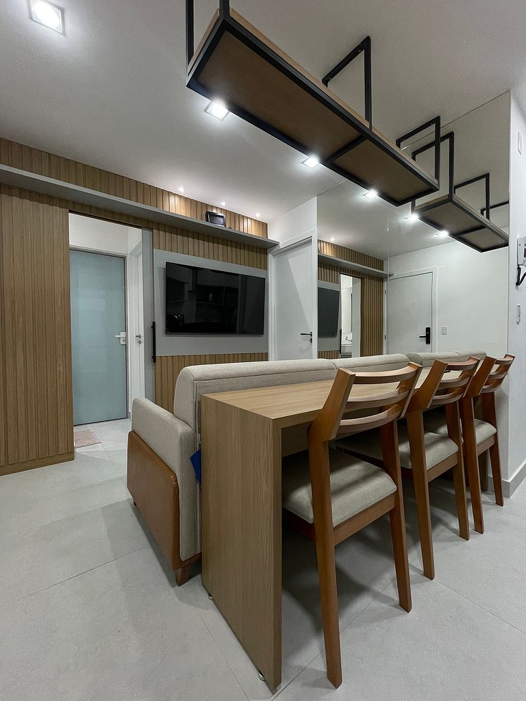 Apartamento espaçoso perto da praia