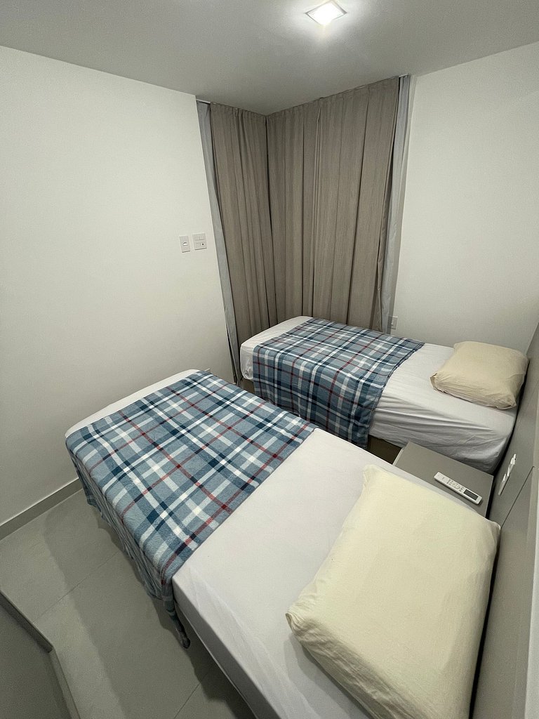 Apartamento espaçoso perto da praia