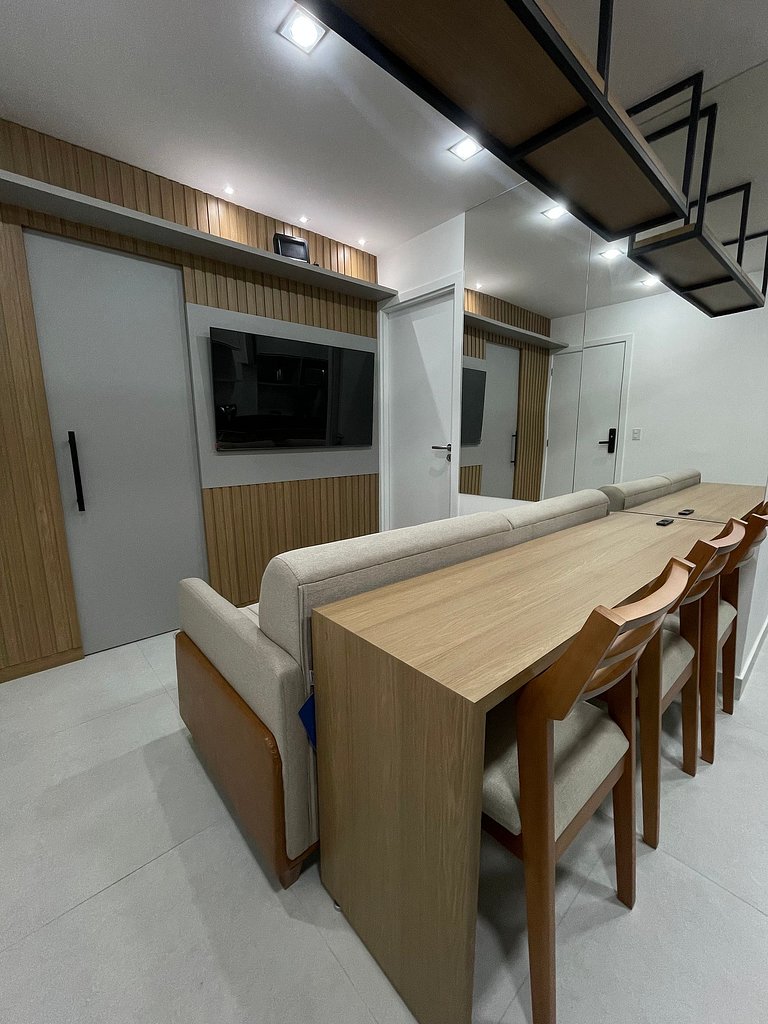 Apartamento espaçoso perto da praia