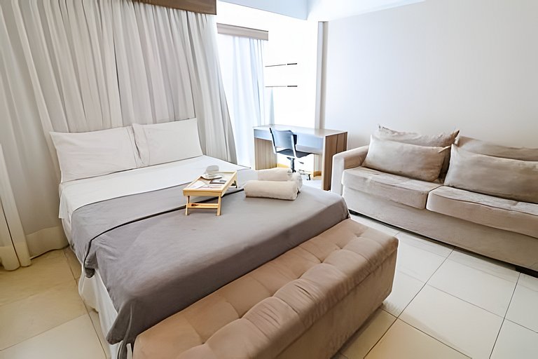 Flat com estacionamento no Saint Moritz