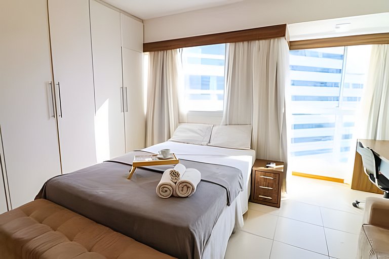 Flat com estacionamento no Saint Moritz