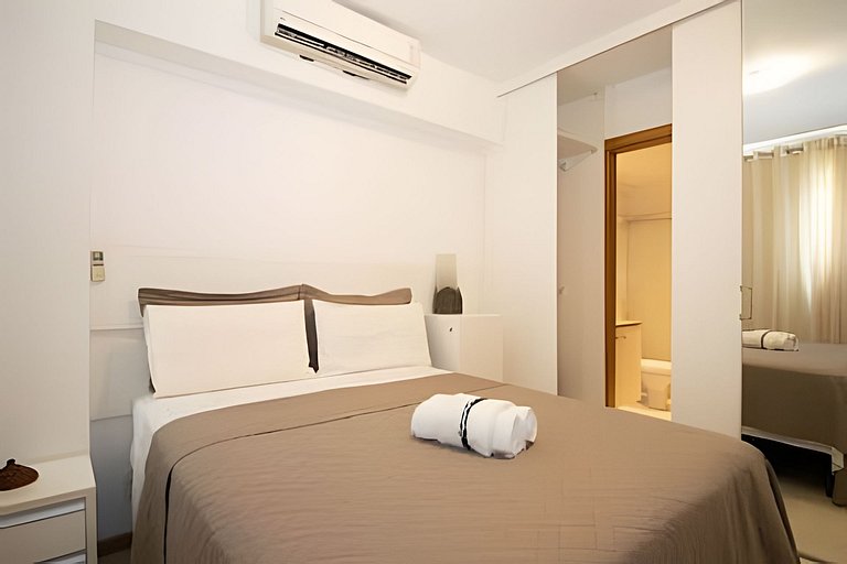 Apto com acesso a jacuzzi pago no Saint Morritz