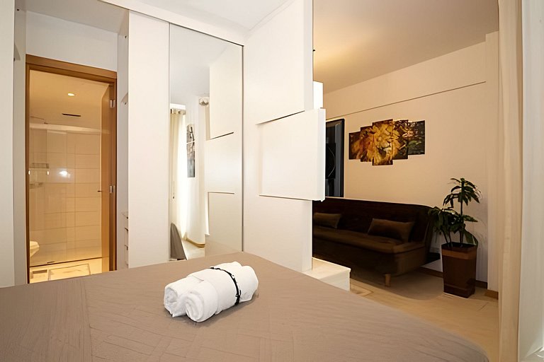 Apto com acesso a jacuzzi pago no Saint Morritz
