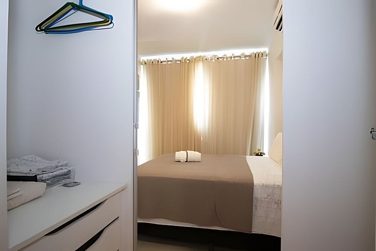 Apto com acesso a jacuzzi pago no Saint Morritz