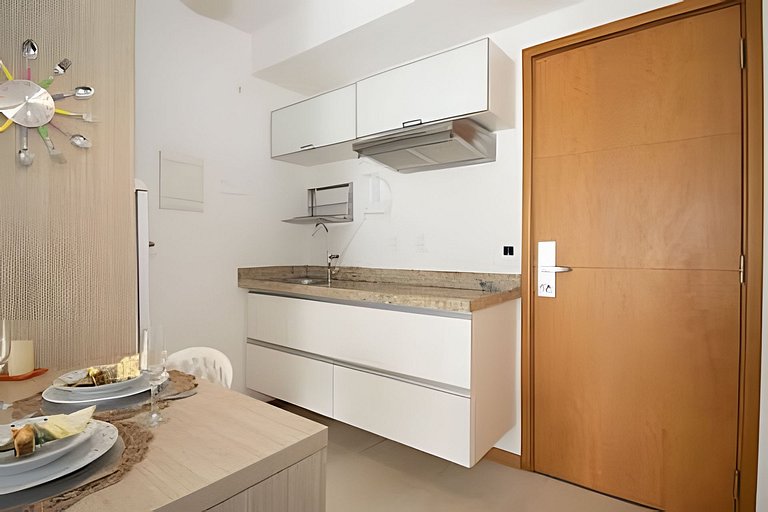 Apto com acesso a jacuzzi pago no Saint Morritz