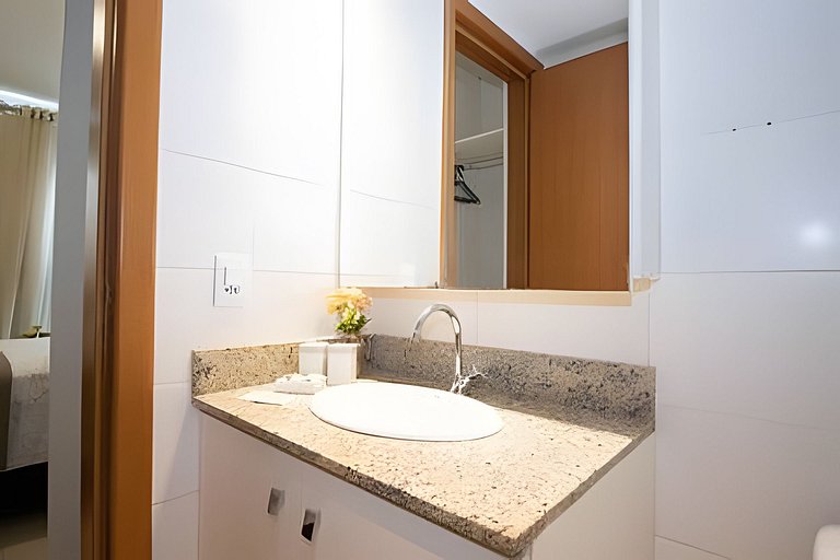 Apto com acesso a jacuzzi pago no Saint Morritz