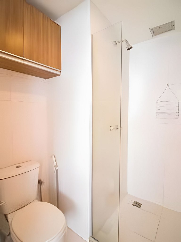 Studio com conforto e estrutura no Saint Morritz