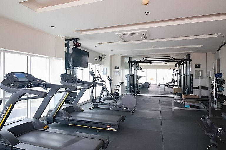 Studio com conforto e estrutura no Saint Morritz