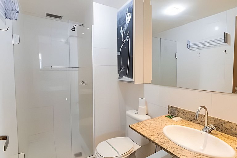 Apto p/3 pessoas com cooktop no Saint Moritz