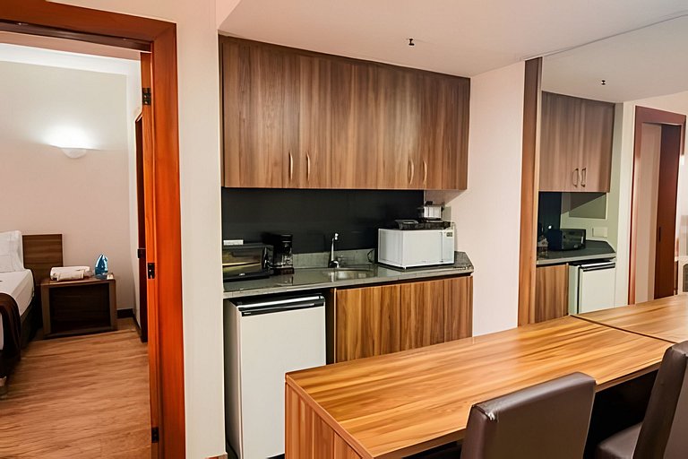 Apartamento completo e alto no Bonaparte para 5/p