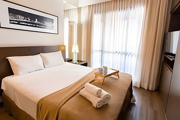 Apartamento completo no Hotel Bonaparte