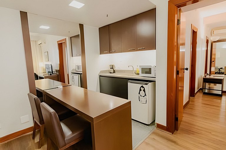 Apartamento completo no Hotel Bonaparte