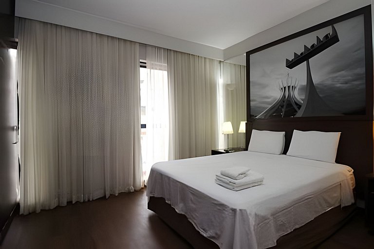 Apartamento mobiliado com cozinha no Bonaparte