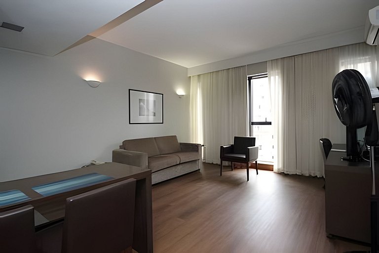 Apartamento mobiliado com cozinha no Bonaparte