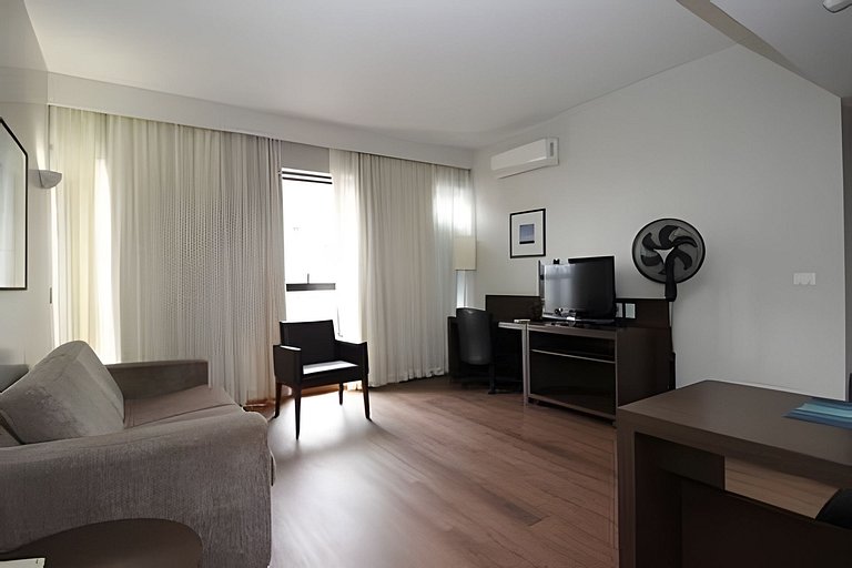 Apartamento mobiliado com cozinha no Bonaparte