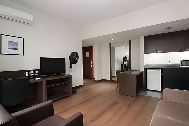Apartamento mobiliado com cozinha no Bonaparte