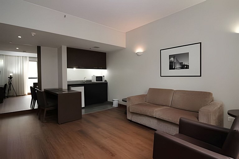 Apartamento mobiliado com cozinha no Bonaparte