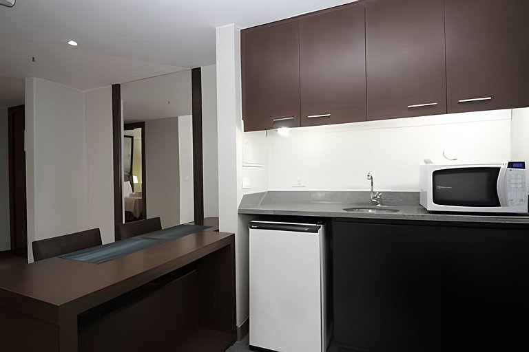 Apartamento mobiliado com cozinha no Bonaparte