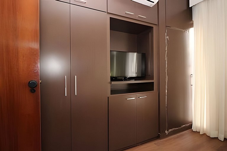 Apartamento mobiliado com cozinha no Bonaparte