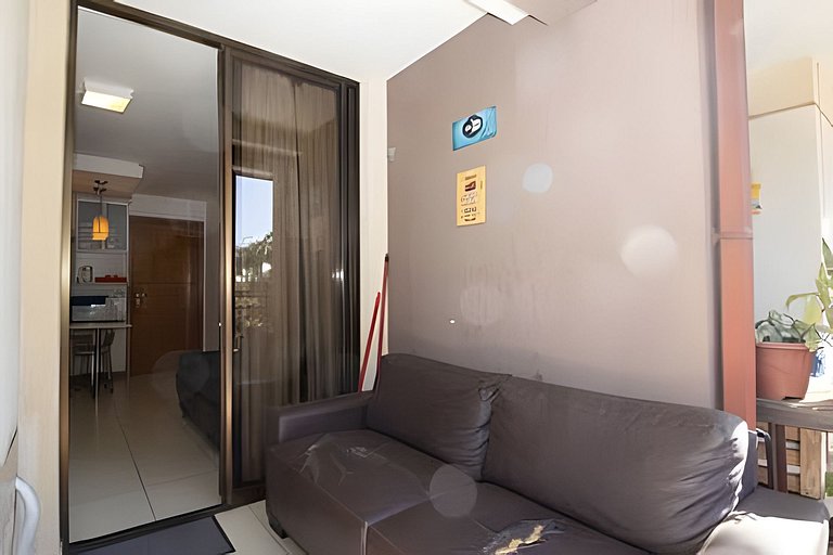 Studio mobiliado no Life Resort