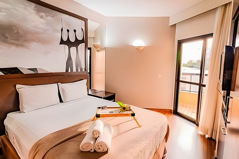 Apartamento completo para 5/p no Bonaparte