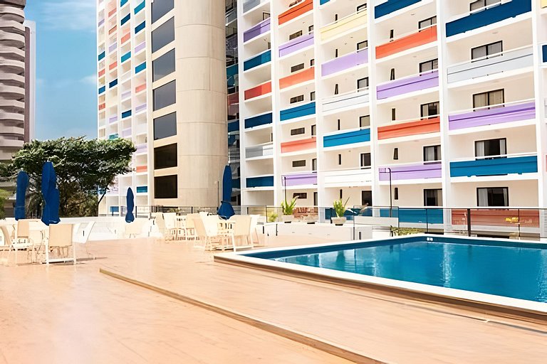 Apartamento completo para 5/p no Bonaparte