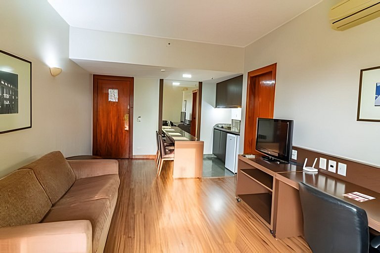 Apartamento completo para 5/p no Bonaparte