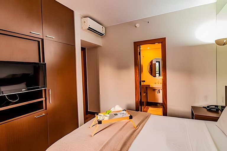 Apartamento completo para 5/p no Bonaparte