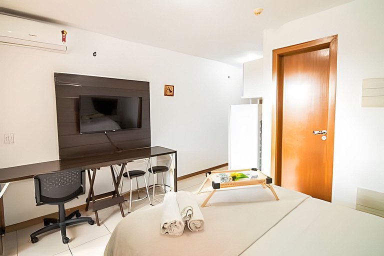 Desfrute de studio mobiliado no Life Resort