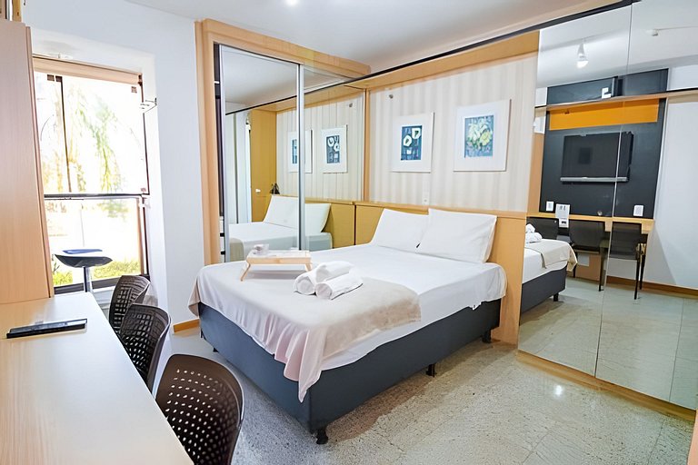 Studio mobiliado no Life Resort