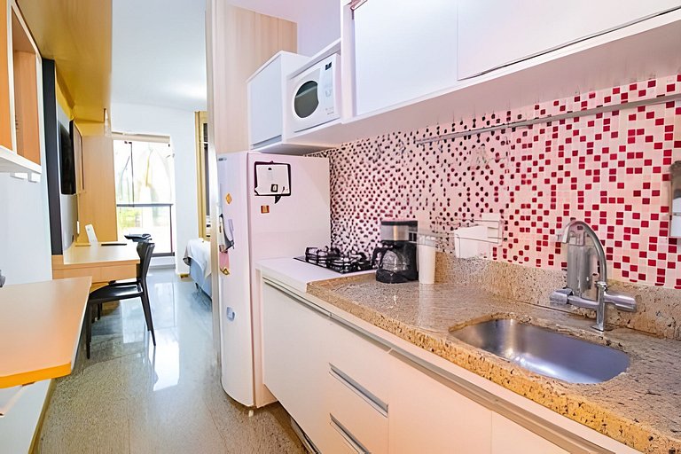 Studio mobiliado no Life Resort