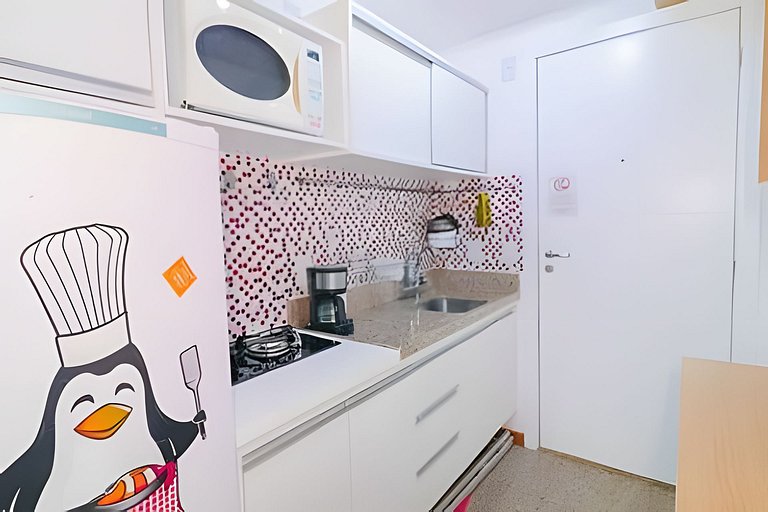 Studio mobiliado no Life Resort