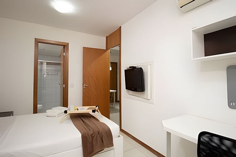 Apto privativo com piscina no Life Resort