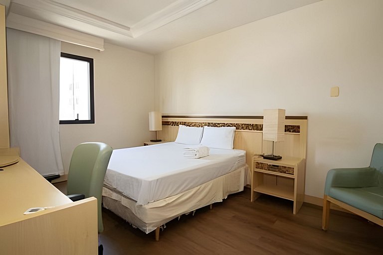 Apartamento confortável no Edifício Brasília Flats
