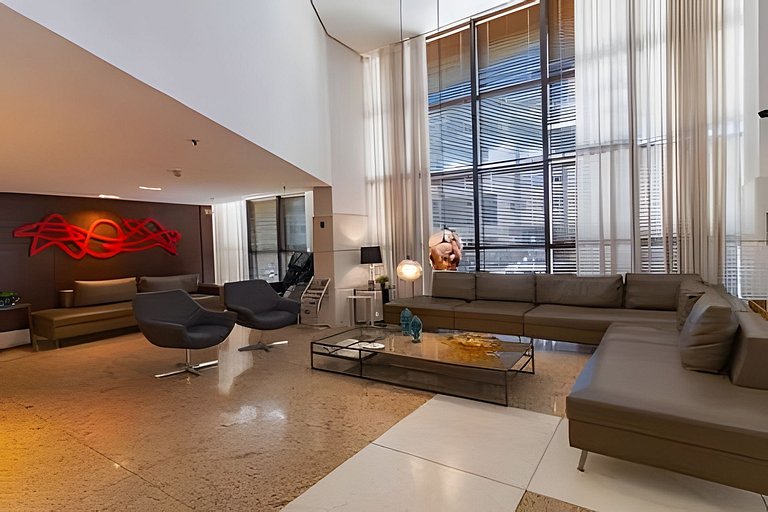 Apartamento confortável no Edifício Brasília Flats