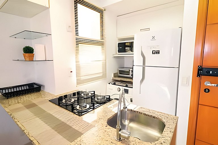 Apto com piscina refrescante no Life Resort