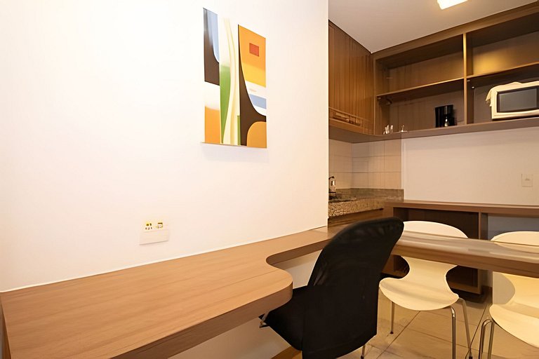 Studio completo localizado no Nobile Brasilia