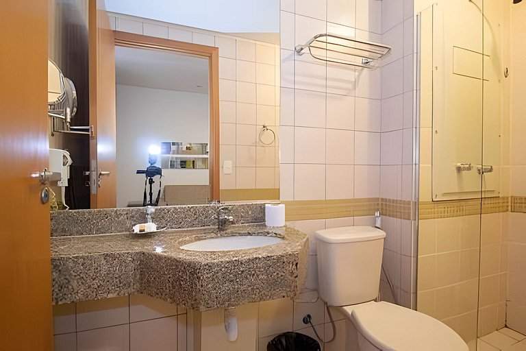 Studio completo localizado no Nobile Brasilia