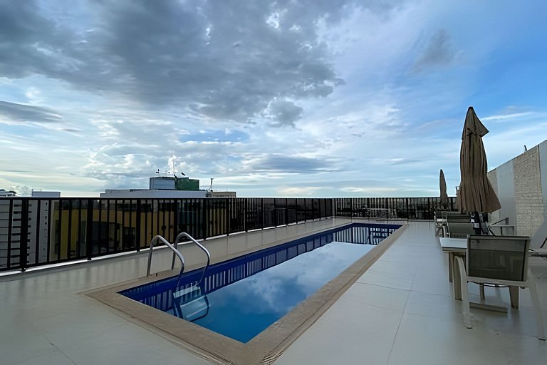 Studio completo localizado no Nobile Brasilia