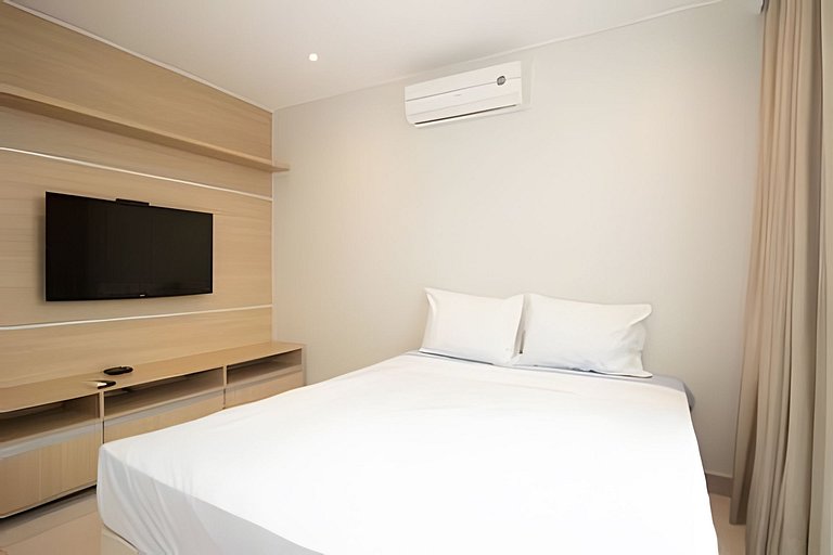 Duplex Mobiliado com Estilo no Athos Bulcão