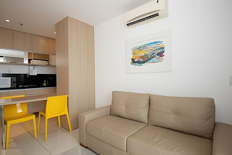 Duplex Mobiliado com Estilo no Athos Bulcão