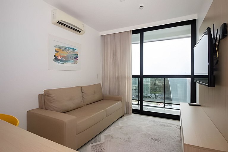 Duplex Mobiliado com Estilo no Athos Bulcão