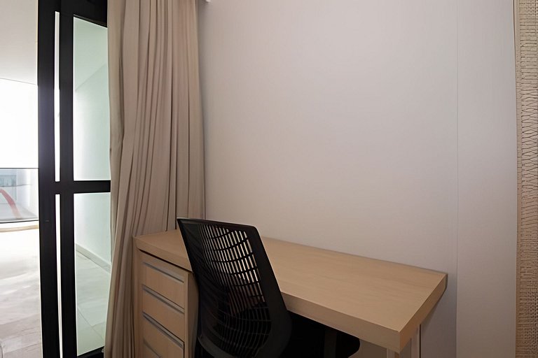 Duplex Mobiliado com Estilo no Athos Bulcão