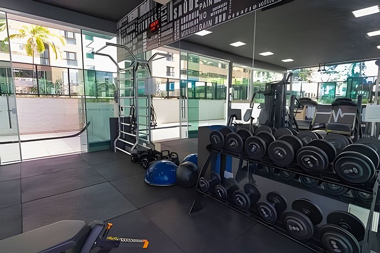 Duplex Mobiliado com Estilo no Athos Bulcão