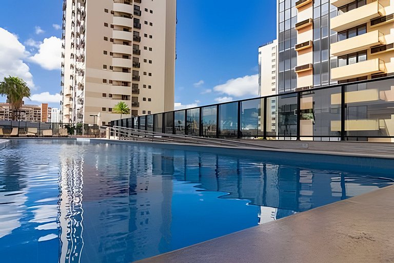 Duplex Mobiliado com Estilo no Athos Bulcão