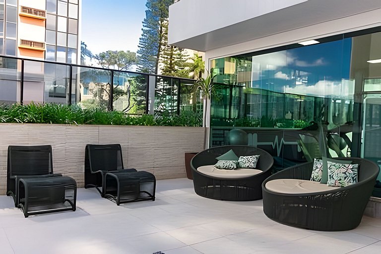 Duplex Mobiliado com Estilo no Athos Bulcão