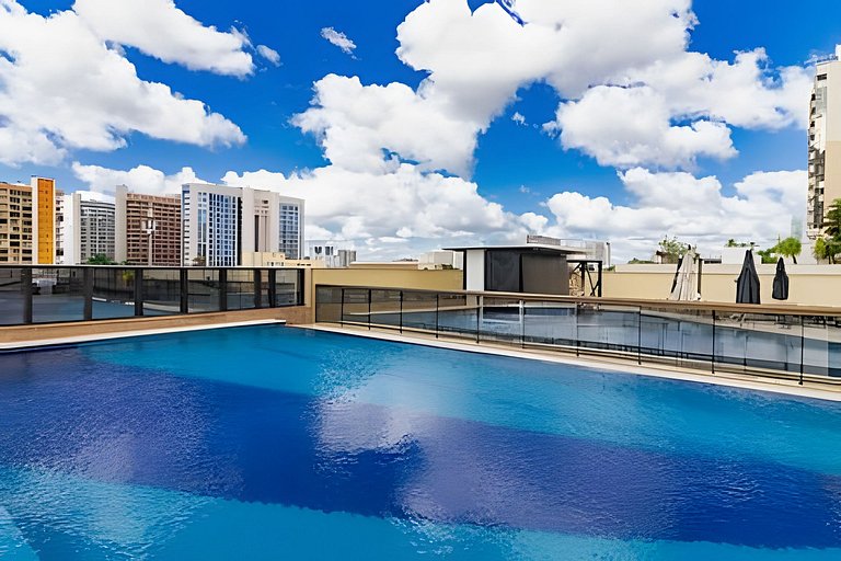 Apto com acesso a piscina e sauna no Cullinan