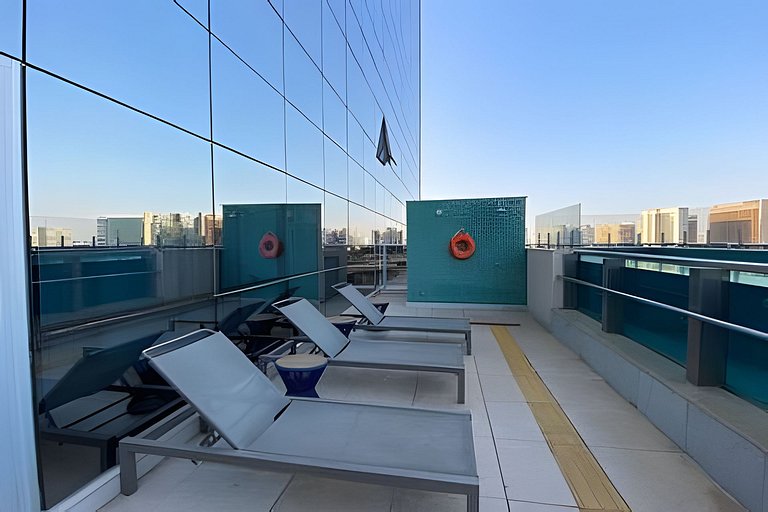 Ap com vista maravilhosa no hotel Alvorada
